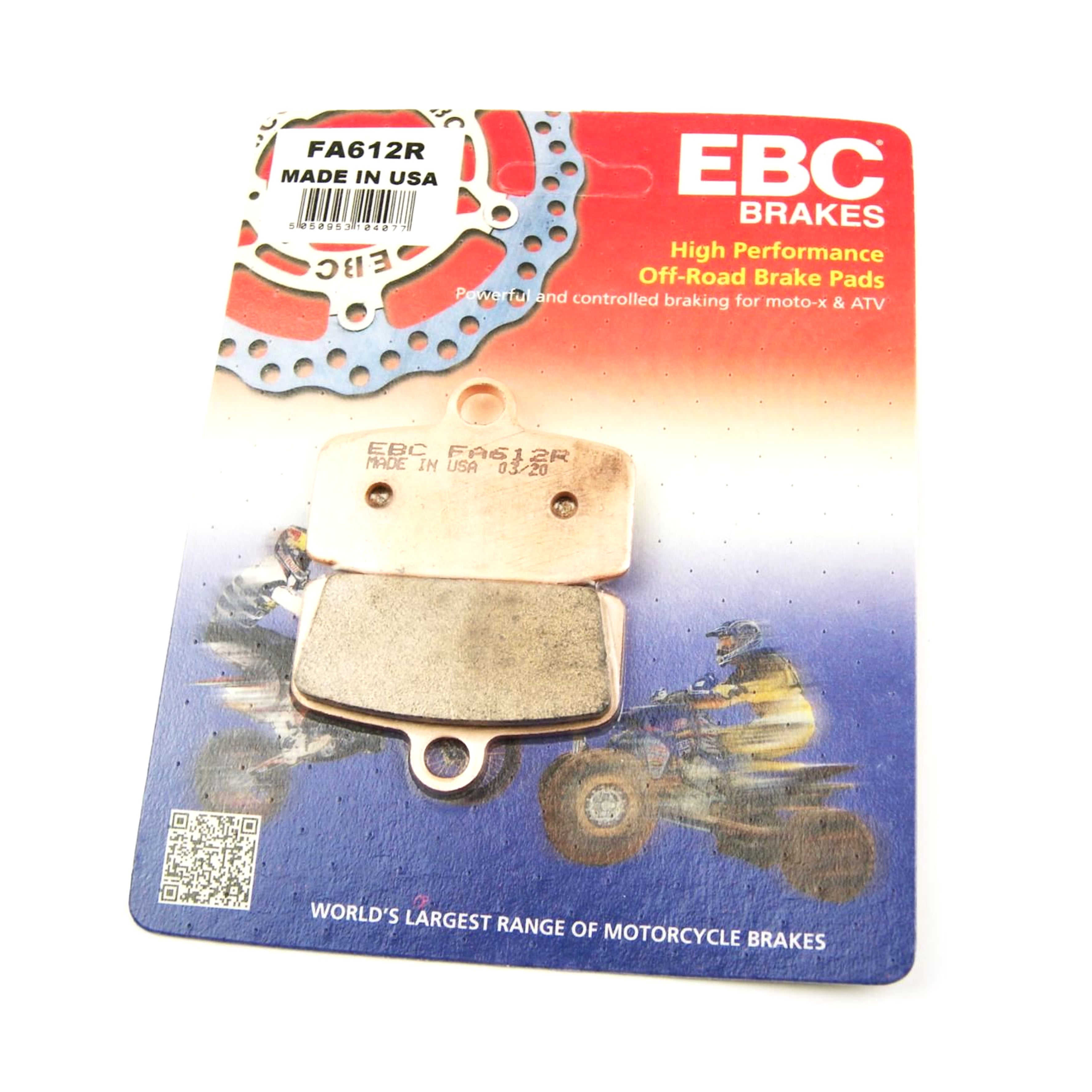 BRAKE PADS SINTERED EBC FA612R 39-612, 41-117.H.EBC