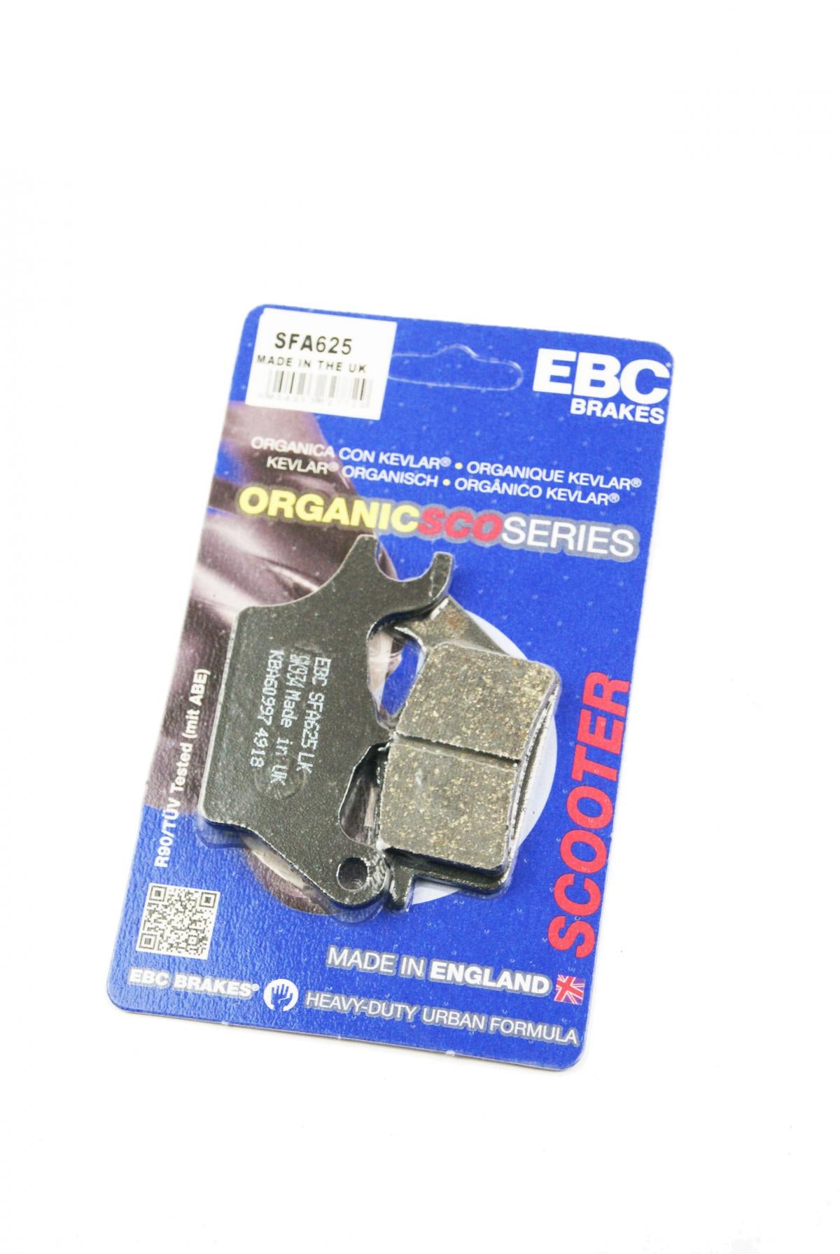 BRAKE PADS STD SCOOTER ORGANIC, EBC SFA625