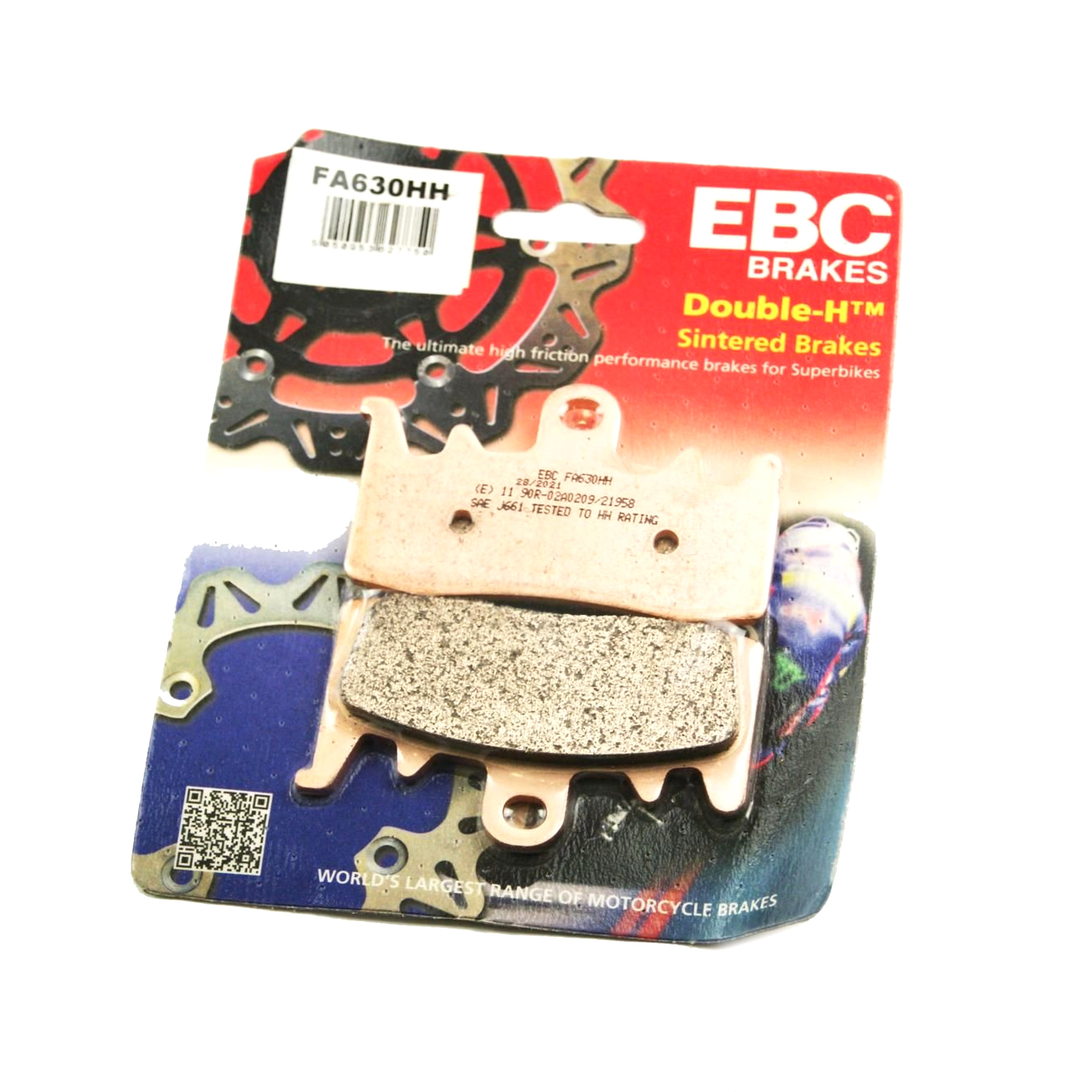 BRAKE PADS SINTERED METAL, EBC FA630HH GOLD, 39-630