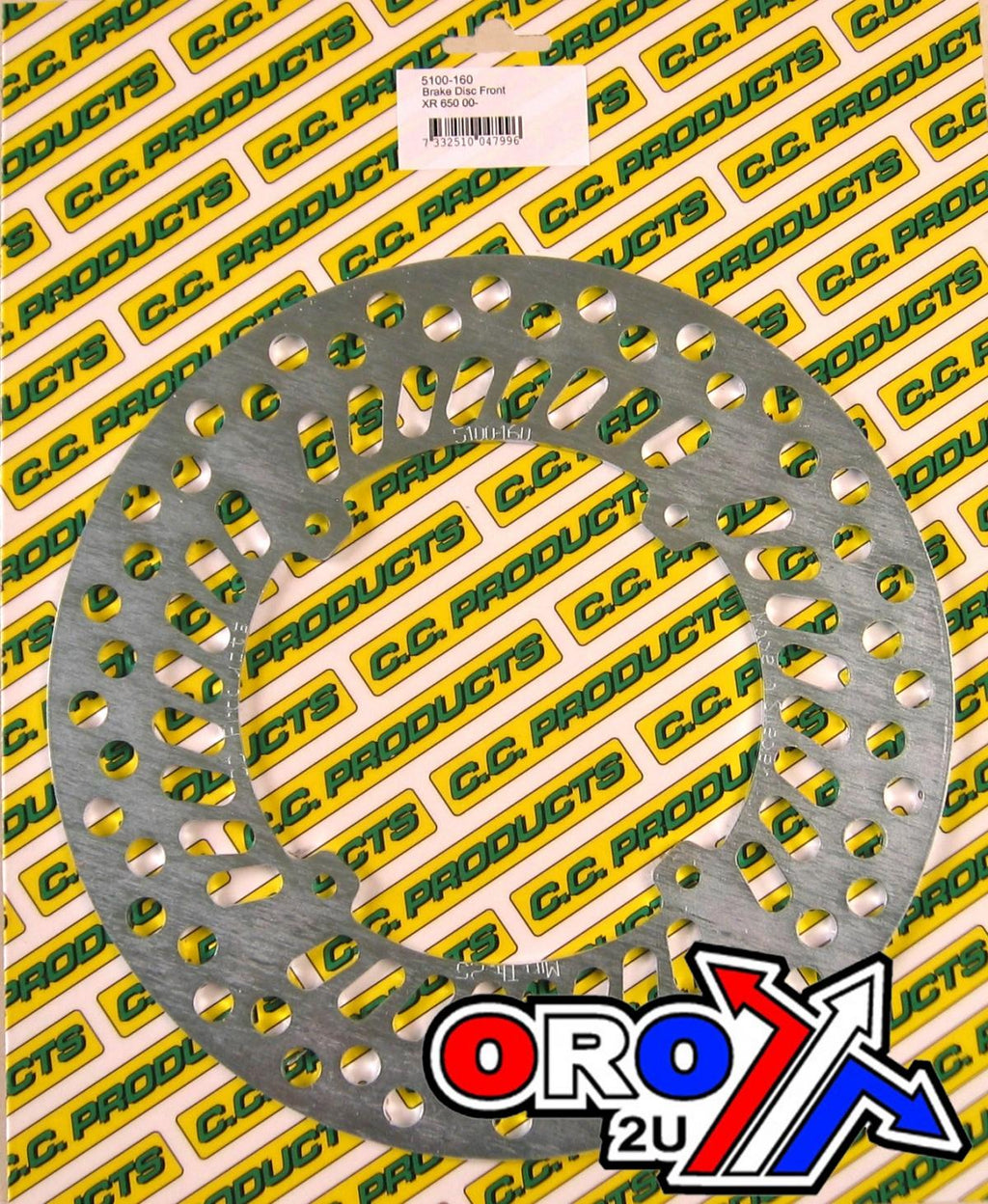 DISC BRAKE FRONT CR XR OEM, CROSS-CENTER PRODUCT 5100-160 [Made in Sweden]