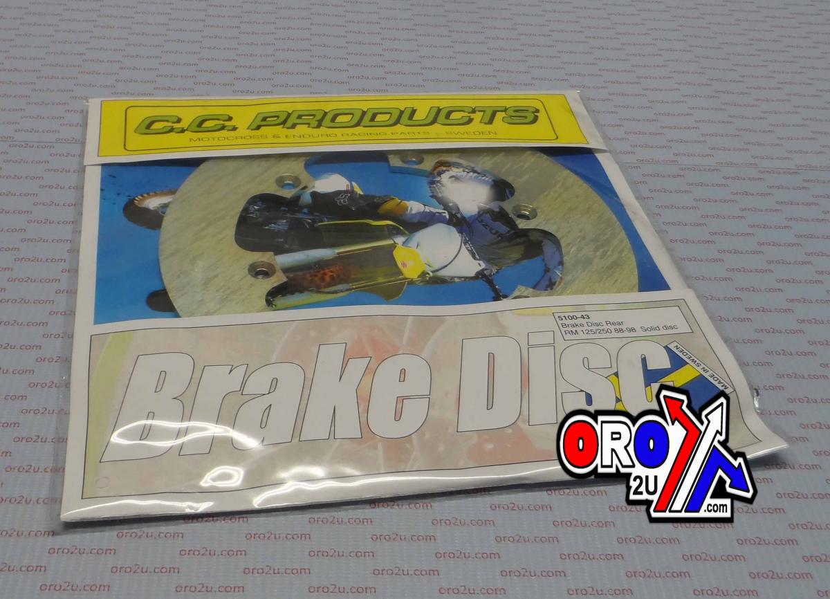 DISC BRAKE REAR RM/DRZ SOLID, CROSS-CENTER PRODUCT 5100-43
