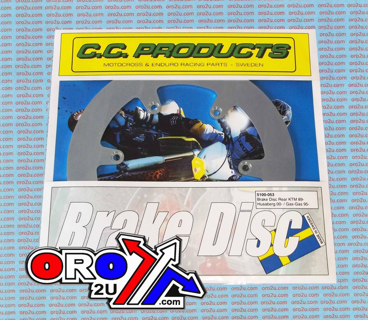 DISC BRAKE REAR KTM HUSABERG, BRAKE CROSS-CENTER 5100-053, 77310060000