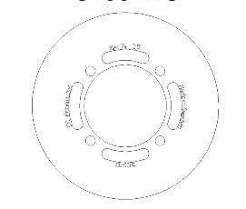 DISC BRAKE FRONT / REAR KX65, CROSS-CENTER PRODUCT 5100-113