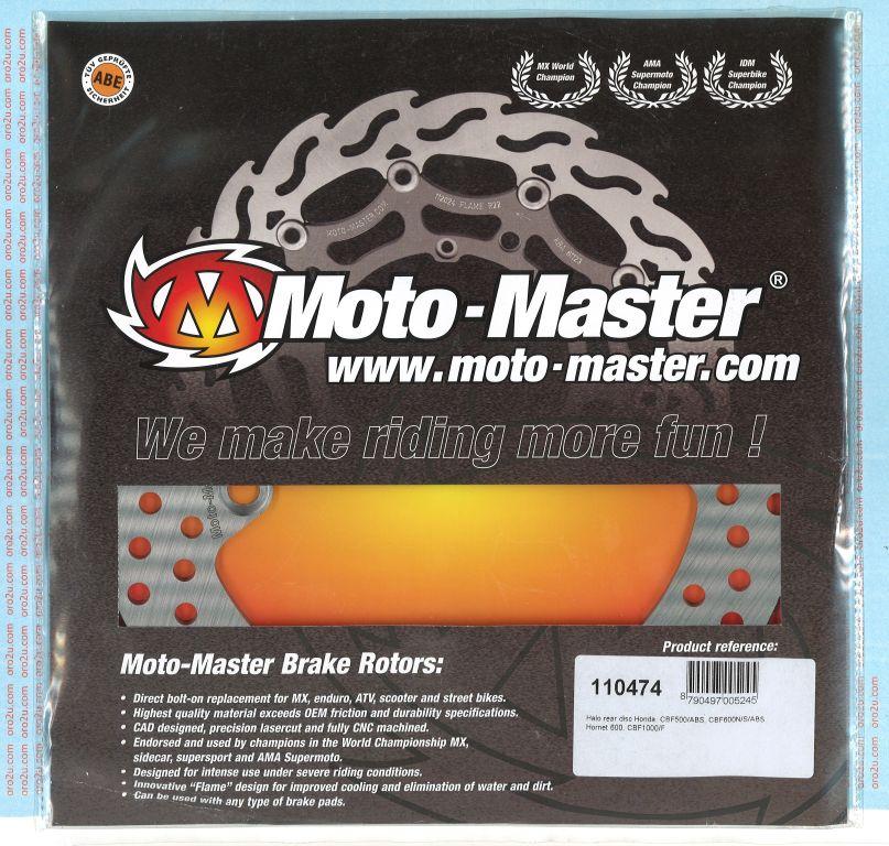 DISC BRAKE REAR HALO CBR600, MOTO-MASTER 110474 HONDA