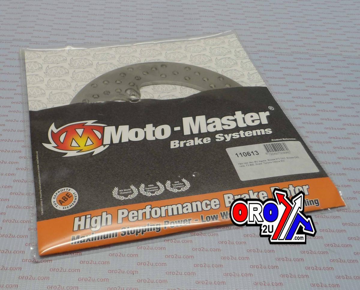 DISC BRAKE HALO REAR MV, MOTO-MASTER, AGUSTA, 110613, ROAD, MC 675, F3, 800