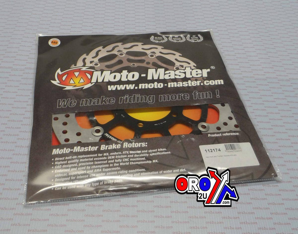 DISC BRAKE FRONT HALO TRIUMPH, MOTO-MASTER. DAYTONA, 112174, ROAD, MC, 675 ABS