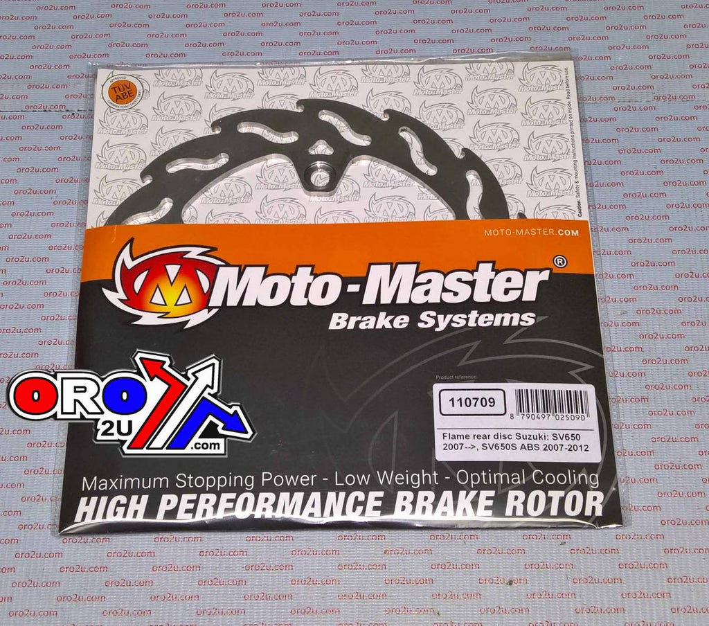 DISC BRAKE REAR FLAME SV 650, MOTO-MASTER 110709, ROAD, MC