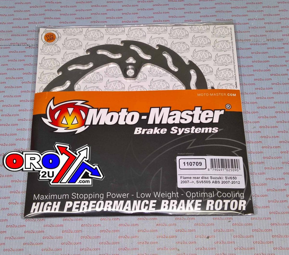 DISC BRAKE REAR FLAME SV 650, MOTO-MASTER 110709, ROAD, MC