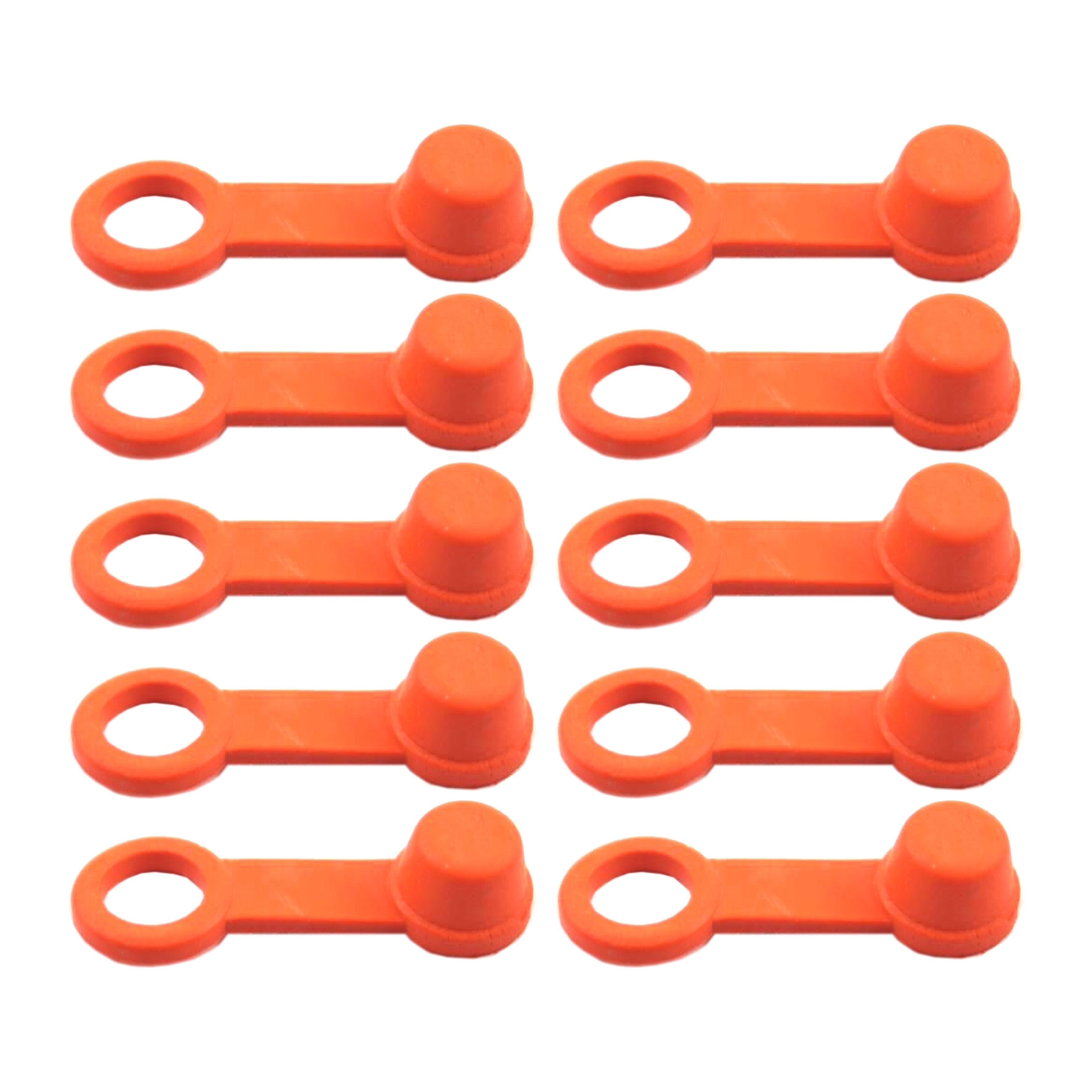 TRADE PACK 10 RUBBER CAPS ORANGE, TRADE £0.40 EA. BLEED NIPPLE COVER CAP
