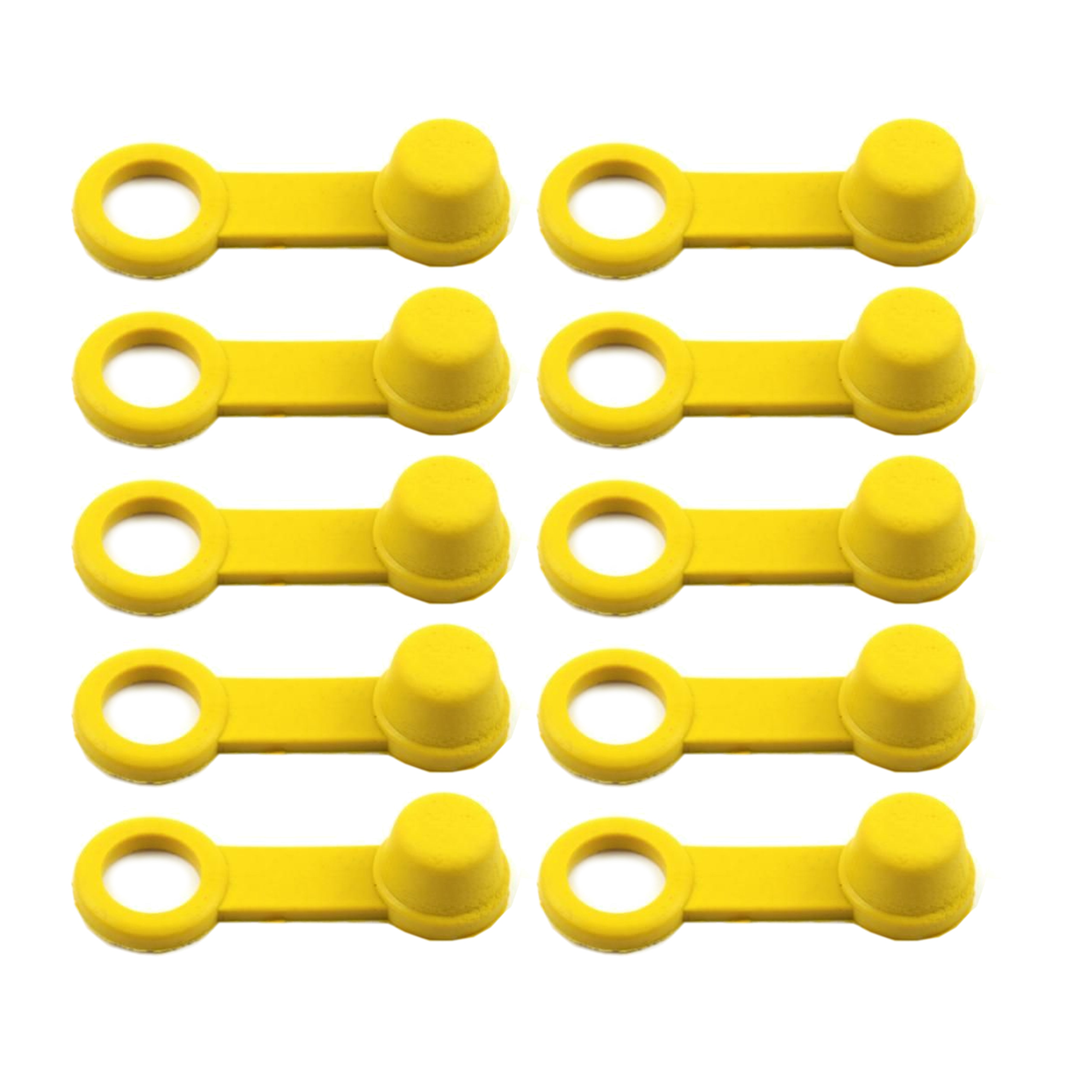 TRADE PACK 10 RUBBER CAPS YELLOW, TRADE £0.40 EA. BLEED NIPPLE COVER CAP