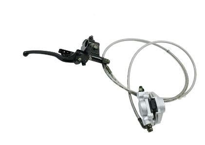 FRONT DISC BRAKE KIT LH ATV MASTER CYLINDER CALIPER HOSE