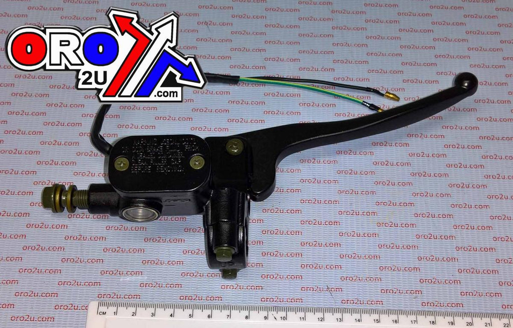 FRONT MASTER CYLINDER BLK, FRONT WITH LIGHT SWITCH, 121409851