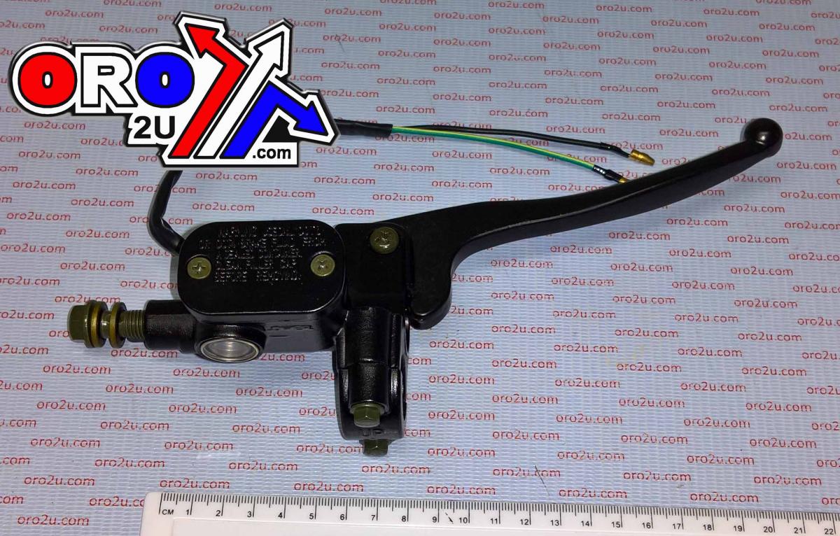 FRONT MASTER CYLINDER BLK, FRONT WITH LIGHT SWITCH, 121409851