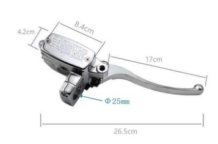 MASTER HYDRAULIC CYLINDER BRAKE, HONDA CB400 1992-1998 / CHROME, ROAD, MC, 110-699001