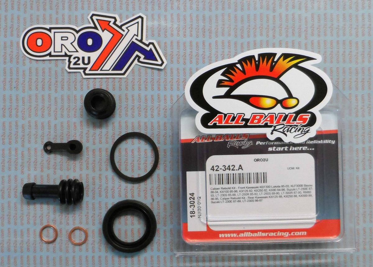 BRAKE CALIPER REBUILD KIT ALLBALLS, ALLBALLS 18-3024 KAW/SUZ FRONT/KAW 81-00 REAR