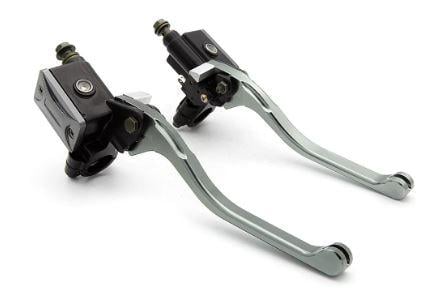HYDRAULIC CLUTCH & BRAKE LEVERS MASTER CYLINDER SET 7/8 22mm UNIVERSAL MOTORCYCLE