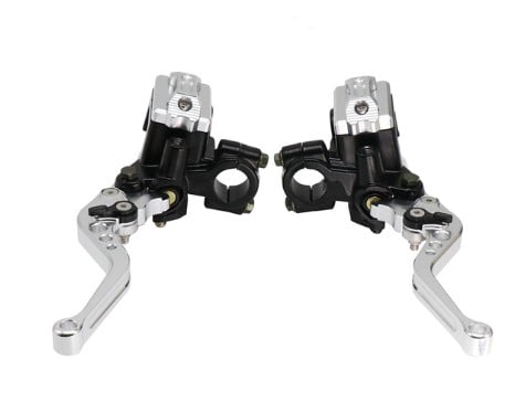 Hydraulic Clutch & Brake Levers Master Cylinder Set, 7/8 22mm Universal Motorcycle left hand right hand