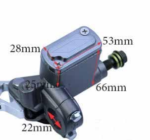 MASTER CYLINDER CLUTCH LEVER LEFT HAND 7/8 22mm