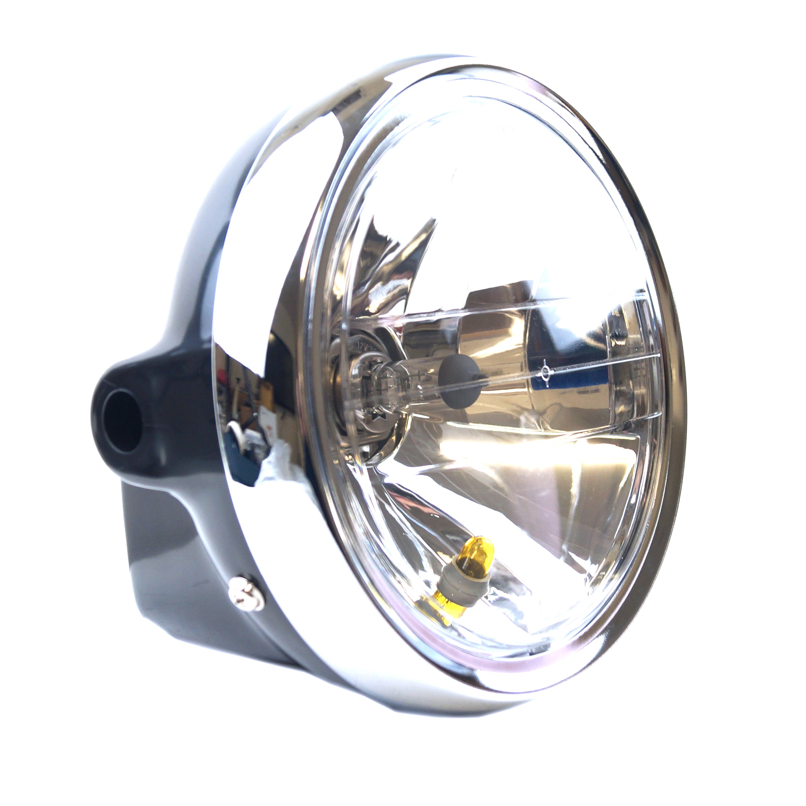 HEADLIGHT ROUND 170mm BLACK