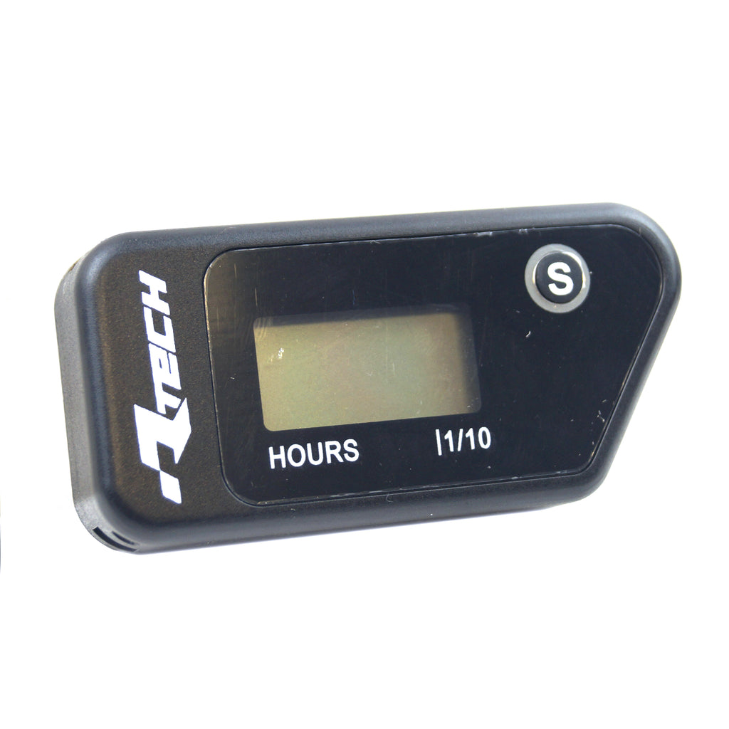 WIRELESS HOUR METER BLACK, RTECH R-HOURMT002NR, R-HOURMT002NR