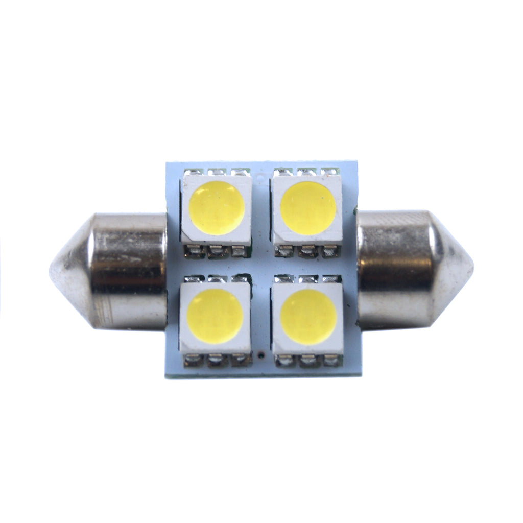 LED LIGHT BULB 12V WHITE 11mm x 30mm