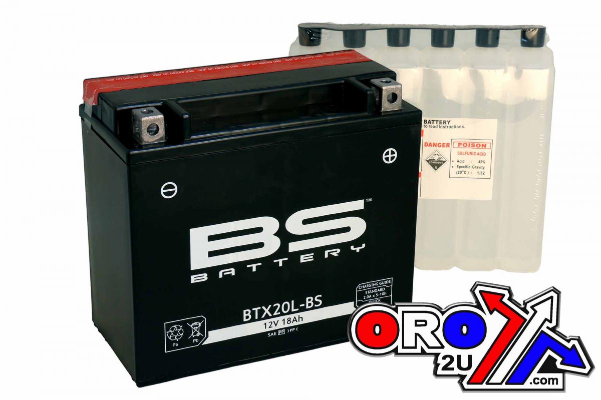 BATTERY YTX20L-BS 12V M.FREE, BS Maintenance Free BTX20L-BS, 300610	BS-BTX20L-BS