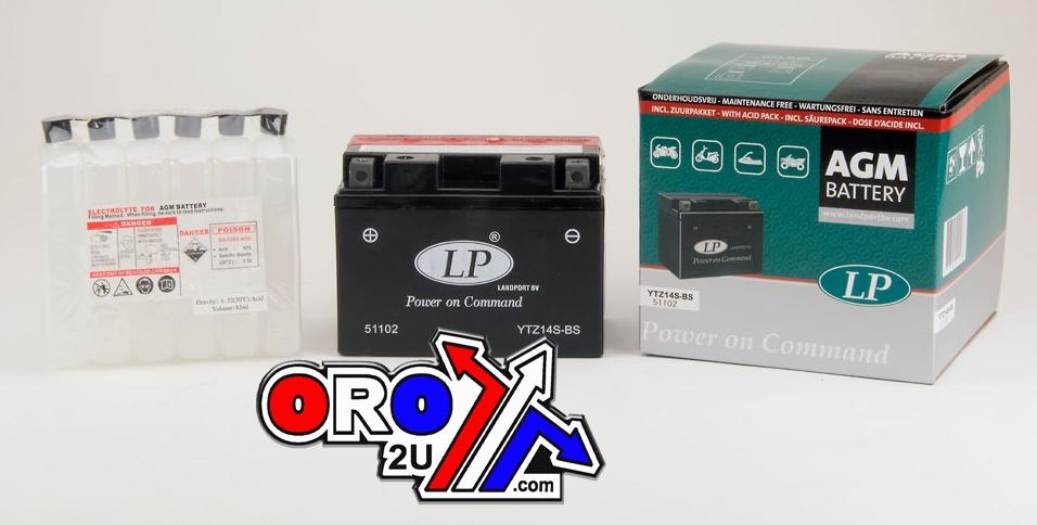 BATTERY LTZ14S-BS 12V MA.FREE, LANDPORTMaintenance Free, 51102, MA LTZ14S-BS