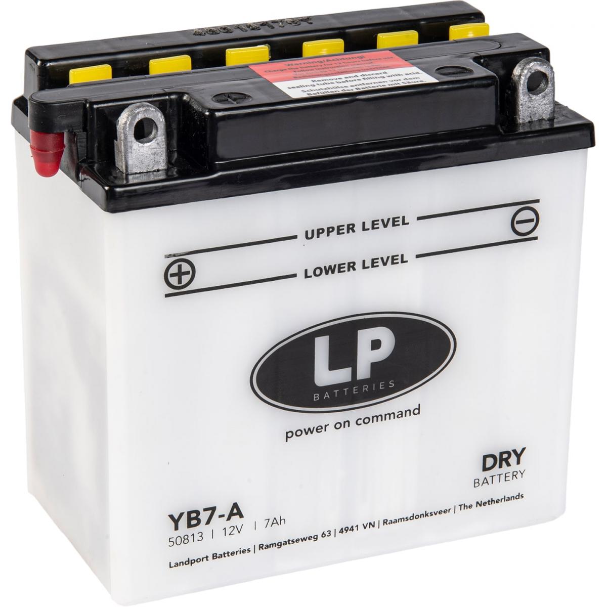 BATTERY LB7-A 12V 8HR. DRY, LANDPORT 50813, MB YB7-A