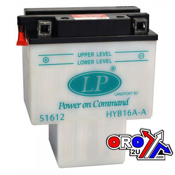 BATTERY HYB16A-A 12V 16Ah DRY, LANDPORT 51612, ROAD, MC MB HYB16A-A