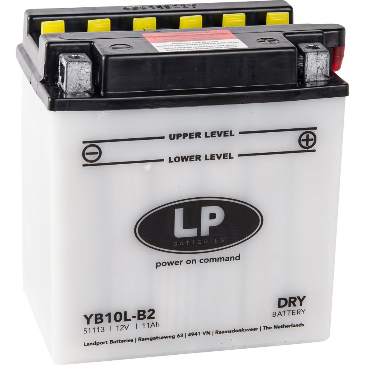 BATTERY LB10L-B2 12v 11Hh DRY, LANDPORT MB YB10L-B2, ROAD, MC