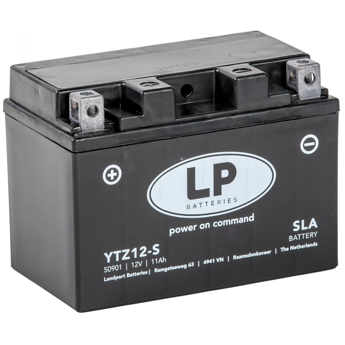 BATTERY LTZ12-S 12V SEALED, LANDPORT11.2Ah. 50901, MB YTZ12-S, MS LTZ12-S