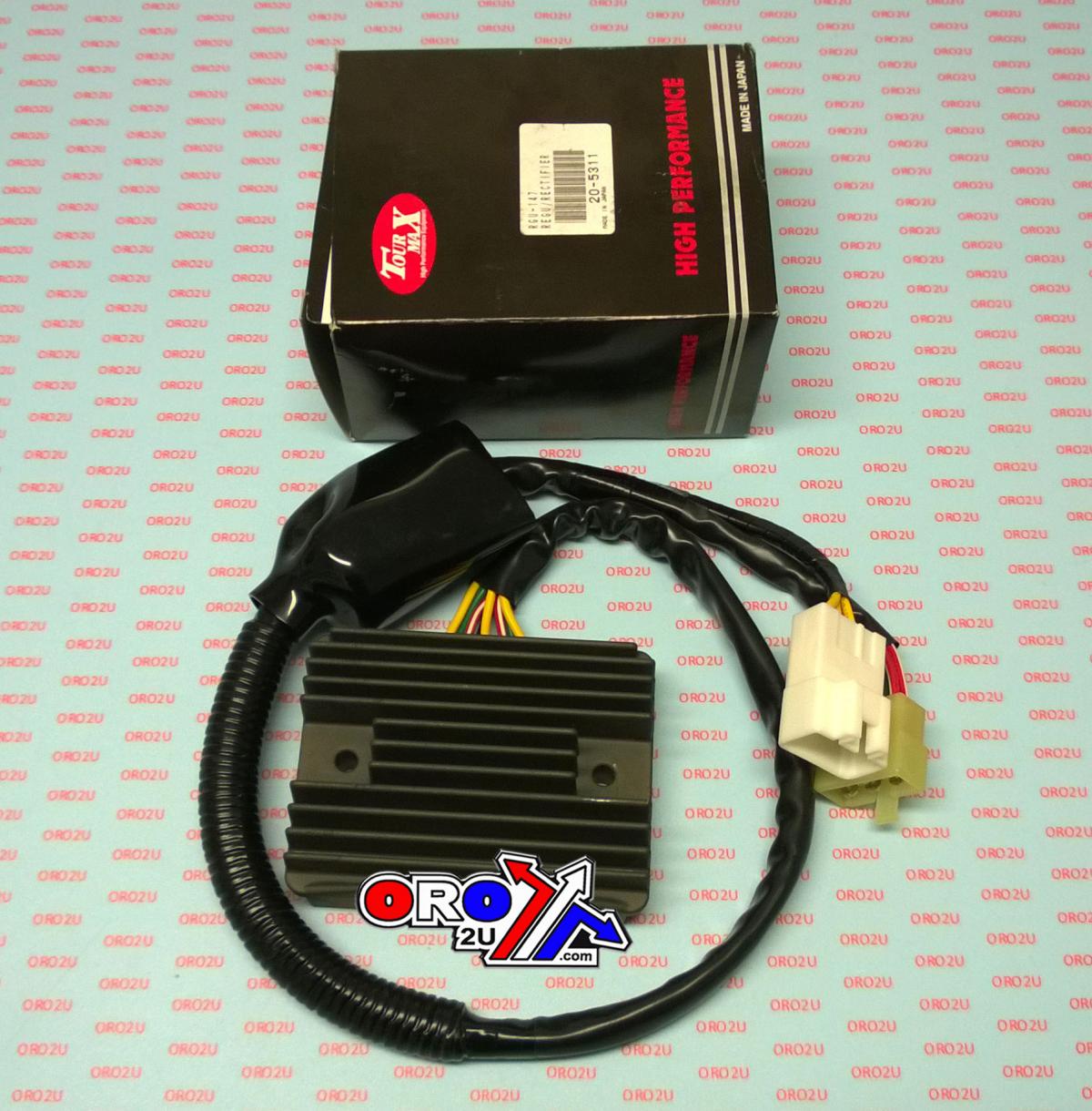 REGULATOR 31600-MAT-D50, -D51, HONDA CBR1100XX 01-03 CB1100 SFY/SF1 X11 2000-2003 CBR1100 XX Blackbird 01-08 VTX1800 C2/C3/C4/C15, K&L 20-5311 ROAD