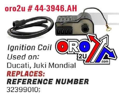 COIL IGNITION ARROWHEAD 91-05 DUCATI JUKI MONDIAL APRILIA RS 50 AF1 CLASSIC EUROPA MX SUPERMOTO PEGASO RED ROSE RS TUONO RX IMC0005 32399010