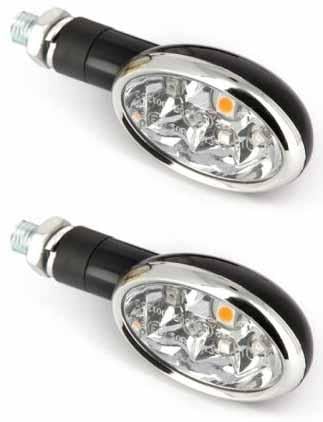 INDICATORS E8 LED CLEAR OVAL, ROAD, SIFAM, PAIR