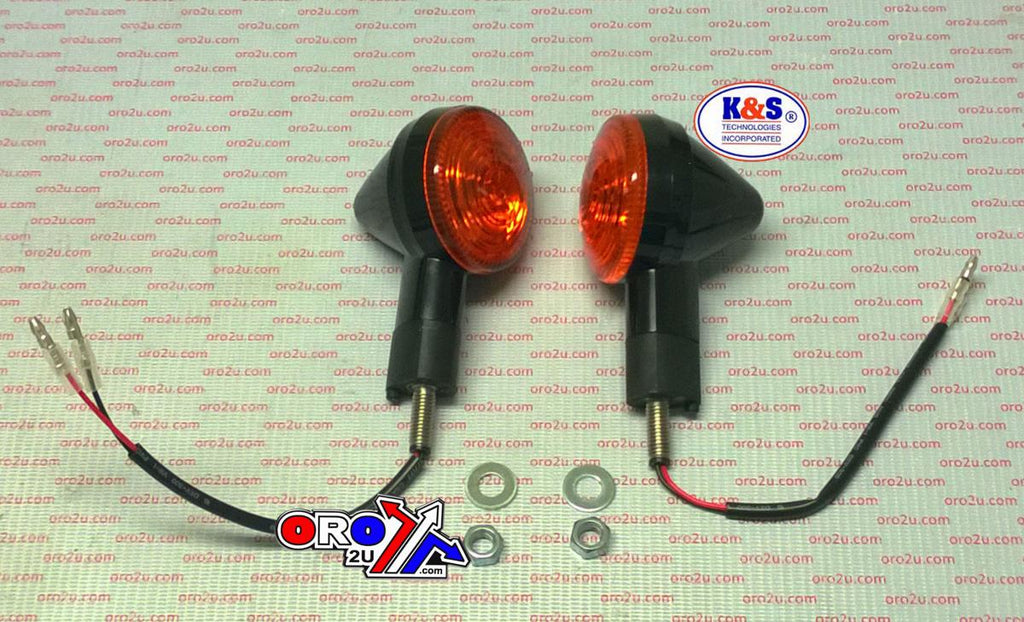 INDICATOR BLK/AMBER LENS, K&S 25-9563 E-MARKED