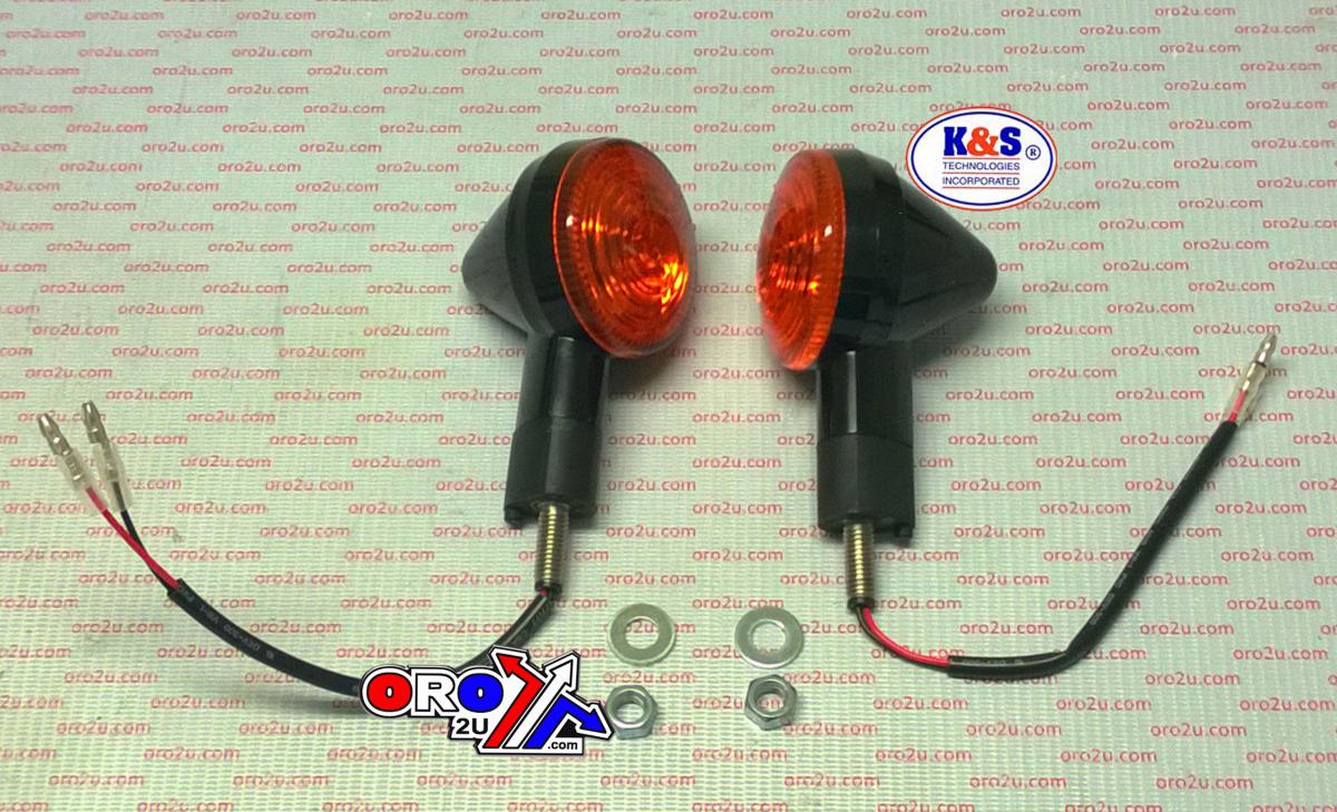 INDICATOR BLK/AMBER LENS, K&S 25-9563 E-MARKED