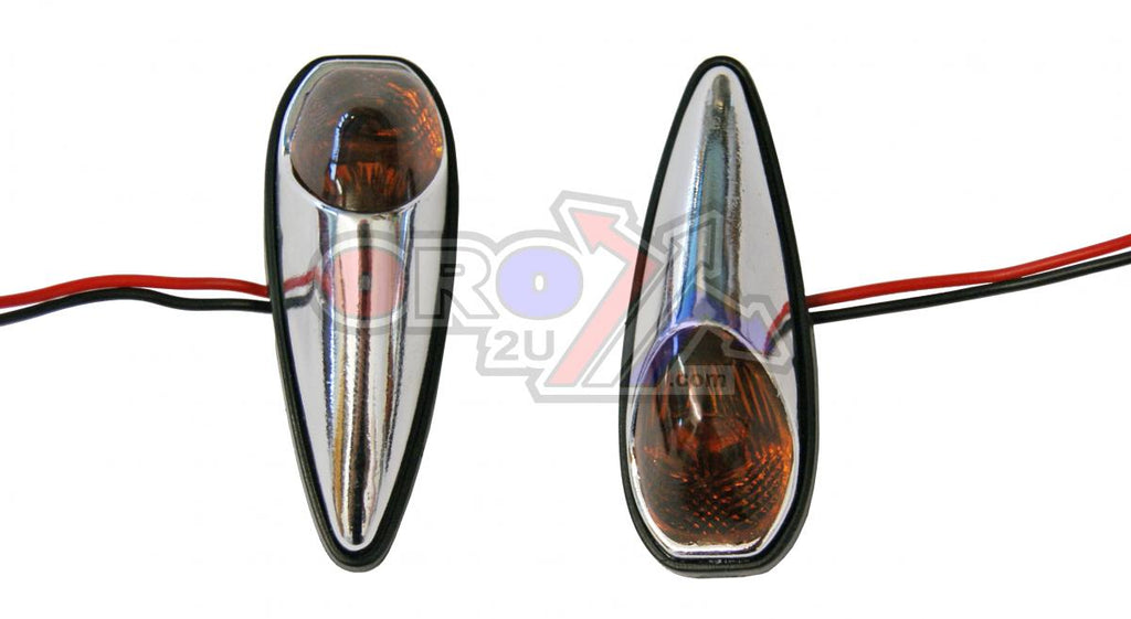 INDICATORS SMOKE LENS PAIR, JAGUAR CHROME LOOK CASE, 121406774