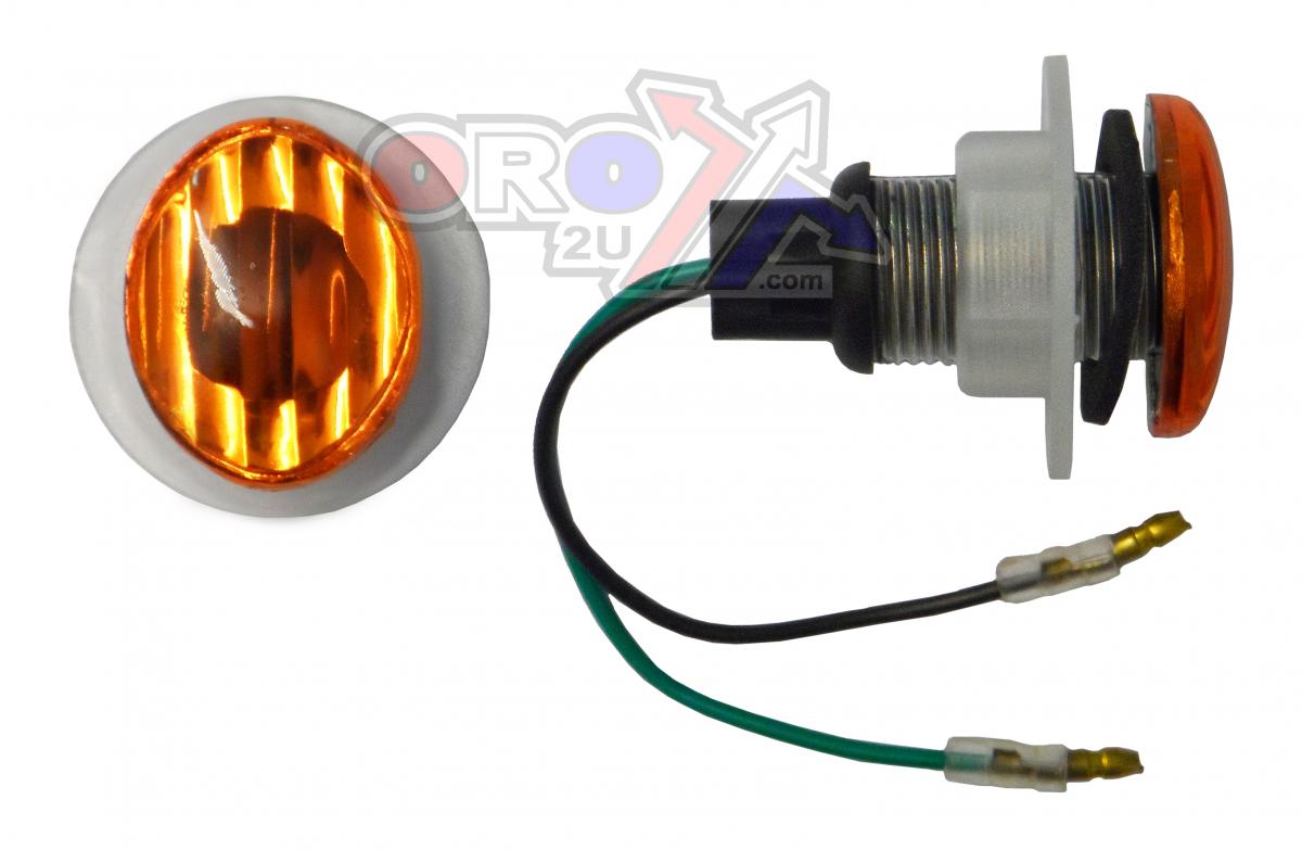 INDICATORS ORANGE LENS PAIR, MINI EYE LAMP MODEL, 121406624