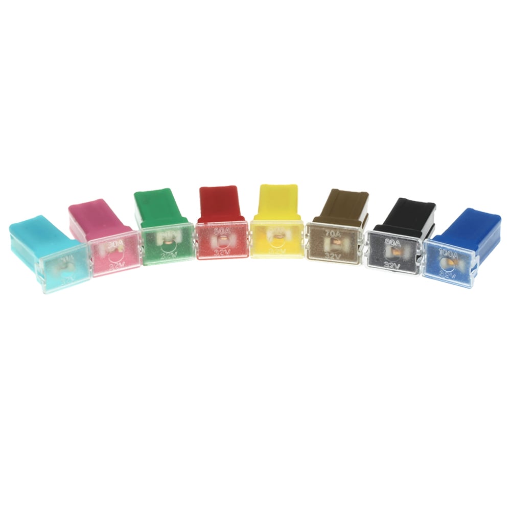 Pack of 2 Cartridge Fuses 120 Amp ATV UTV Female J Case Type