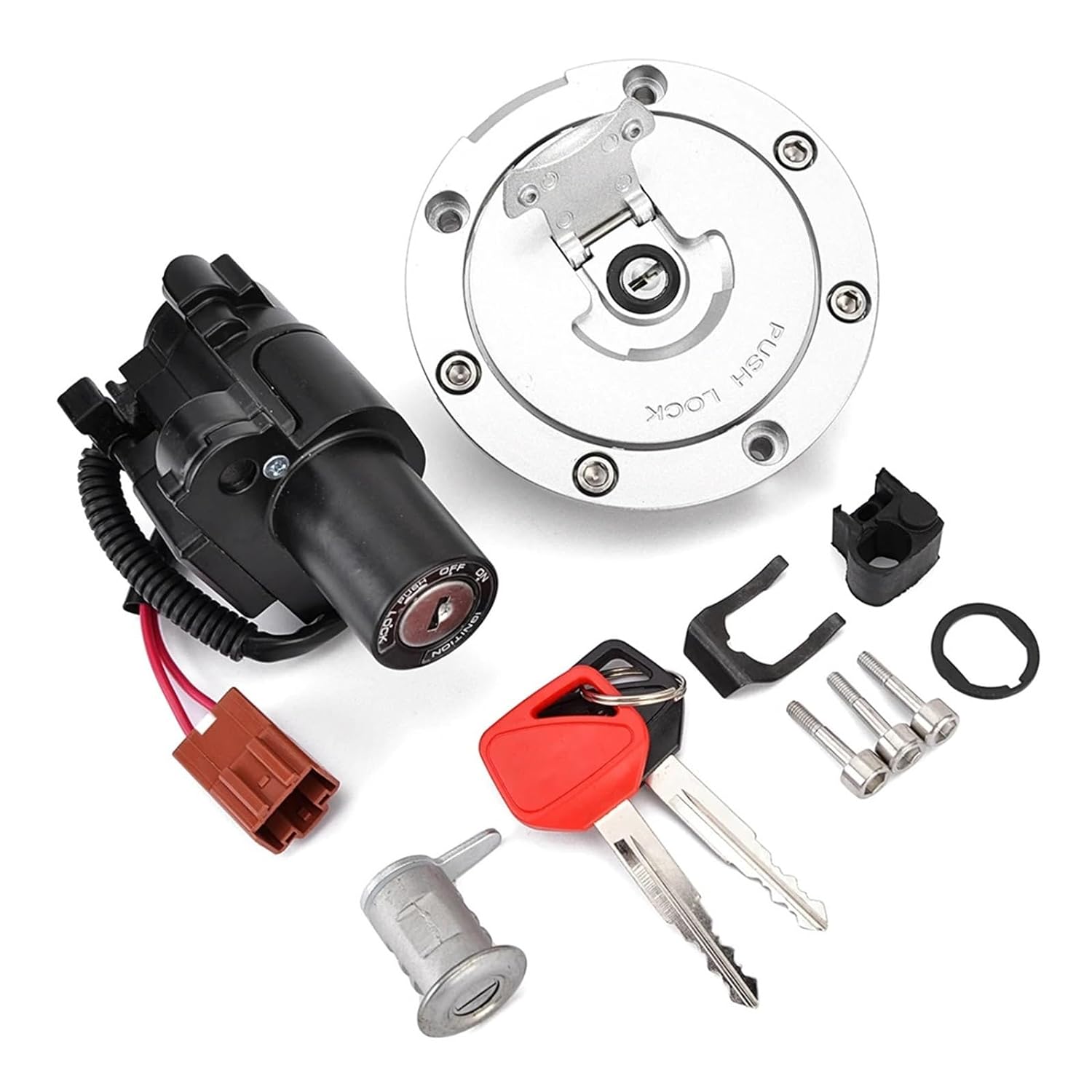 FUEL CAP IGNITION SWITCH LOCK KEY SET HONDA CBR 600 1000RR CB1000R FIREBLADE 35010-MFL-670