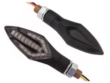 LED INDICATOR TURN SIGNAL BRAKE LIGHT SEQUENTIAL 12V AMBER PSYCHIC MC-01D10