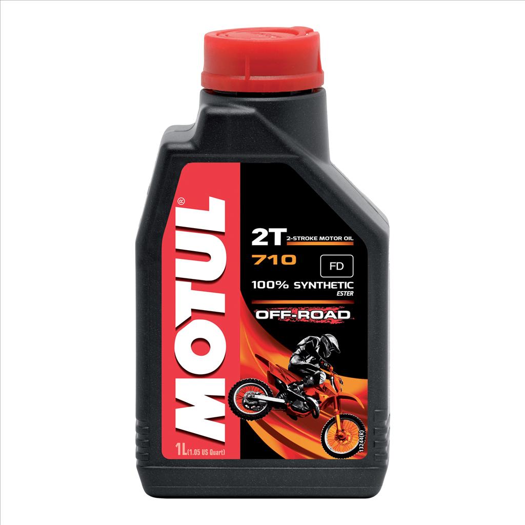 OFFER 450053, 710 2T OFF ROAD 1 Litre, MOTUL 450061, BOX=12 Motorcycle, 100% SYNTHETIC