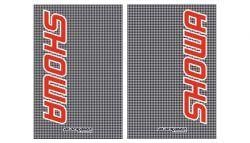 FORK DECAL SHOWA RED CARBON, BLACKBIRD 5015S, BB5015S