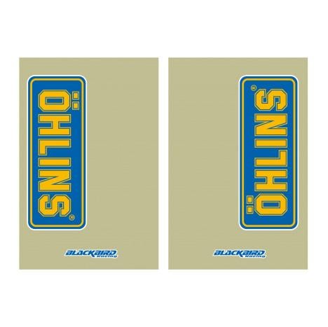FORK DECAL SET CLEAR OHLINS 5045O