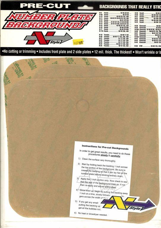 N06-151 RM 125/250 86-88, MOTO X BACKGROUNDS