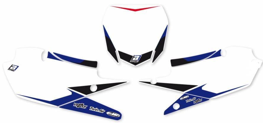 YZ 125/250 YAMAHA PRE CUT, BLACKBIRD 6207N, NUMBER BOARD BACKGROUNDS