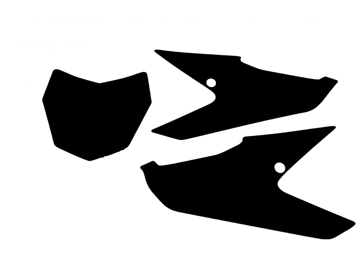 FANTIC XX 2021-22 PRE CUTS, BLACKBIRD 3F00/20 BLACK, NUMBER BOARD BACKGROUNDS