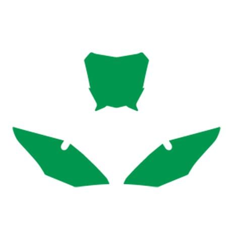 GASGAS 2-STROKE EC 2021-2022 PRE CUTS, BLACKBIRD 3911/30 GREEN, NUMBER BOARD BACKGROUNDS