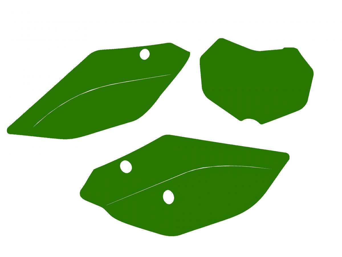 TM 2-STROKE ENDURO 22-25 PRE CUTS, BLACKBIRD 3821/30 GREEN, NUMBER BOARD BACKGROUNDS