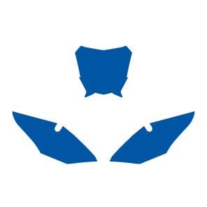 FANTIC XE 2021-2024 PRE CUTS, BLACKBIRD 3F01/70 BLUE, NUMBER BOARD BACKGROUNDS